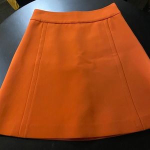 Kate Spade Lined Skirt, size 4 NWT, orange